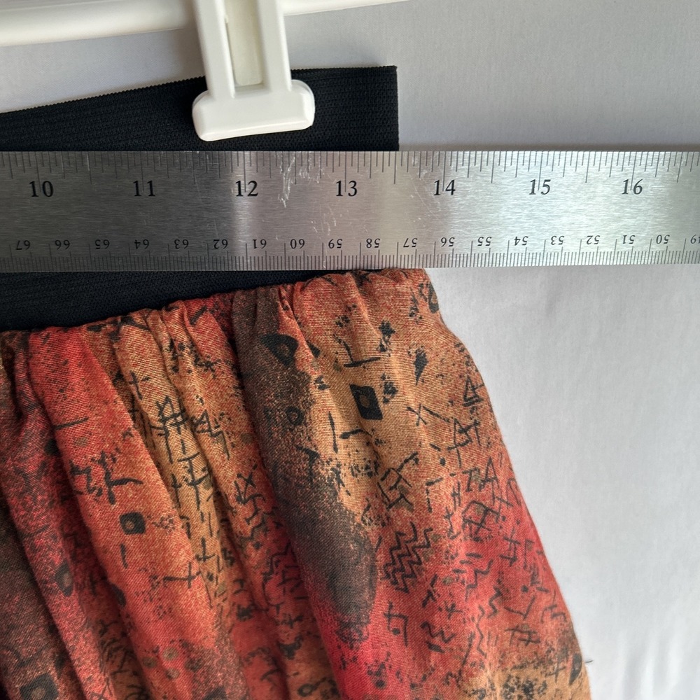 Vtg Fairygrunge Layered Chiffon Pockets Pull On Midi Maxi Skirt Womens M L Y2k - Picture 7 of 14